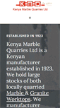 Mobile Screenshot of kenyamarble.com