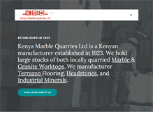 Tablet Screenshot of kenyamarble.com